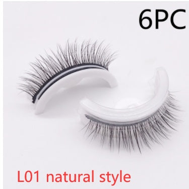Reusable 3D Mink Lashes Natural False Eyelashes Self Adhesive Fake Glue Free Makeup Eyelash Extension Silk Reusable 3D Mink Lashes Natural False Eyelashes Self Adhesive Fake Glue Free Makeup Eyelash Extension Silk